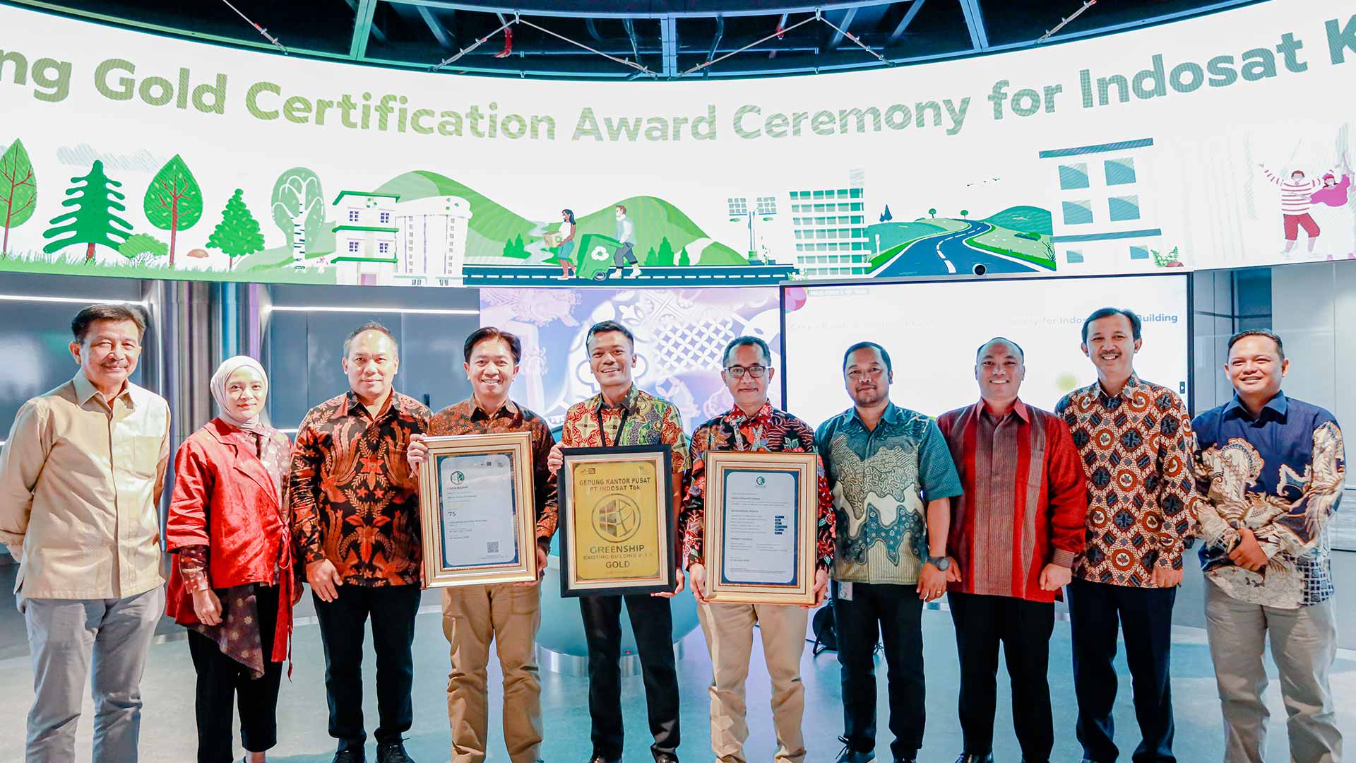 Indosat Head Office Achieves Gold Level Green Building Certificate, Proof of Sustainability Commitment